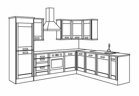 kitchen fitting design drawing